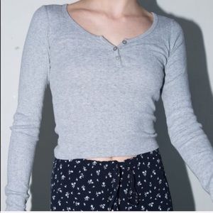 Grey Brandy Melville long sleeve